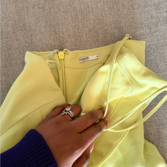 House of CB Lime Feather Trim Midi Dress - Picture 5 of 7